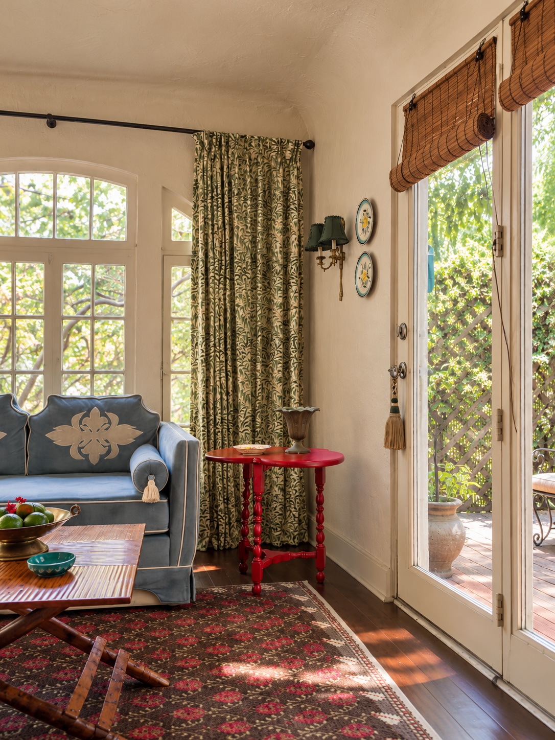 Sunlit Mediterranean Living Room Corner